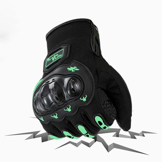 Guantes de motociclista Guantes de moto de cuero antideslizantes Durables para BMX ATV Road Racing Likrtyny Accesorios para autos y motos