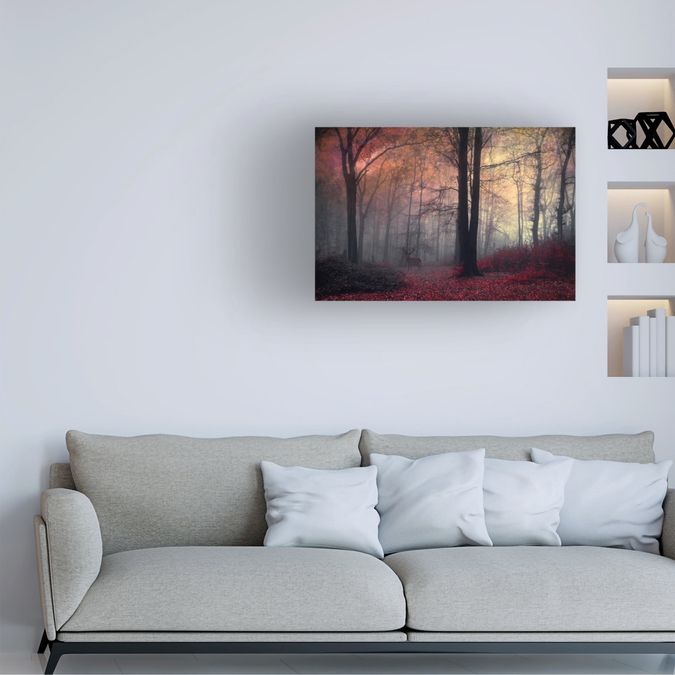 Canvas Wall Art - Dirk Wüstenhagen 'Forest Dream' Wall Art for Living Room, Bedroom, or Office Décor by Trademark Fine Art - 19 x 12 Inches