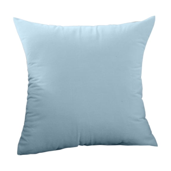 Euro Sham Velvet Pillow, Set of 1 Square Decorative Pillows, Super Soft for Bed, Sofa, Couch, Accent Chairs with Hidden Zipper(Sky Blue)