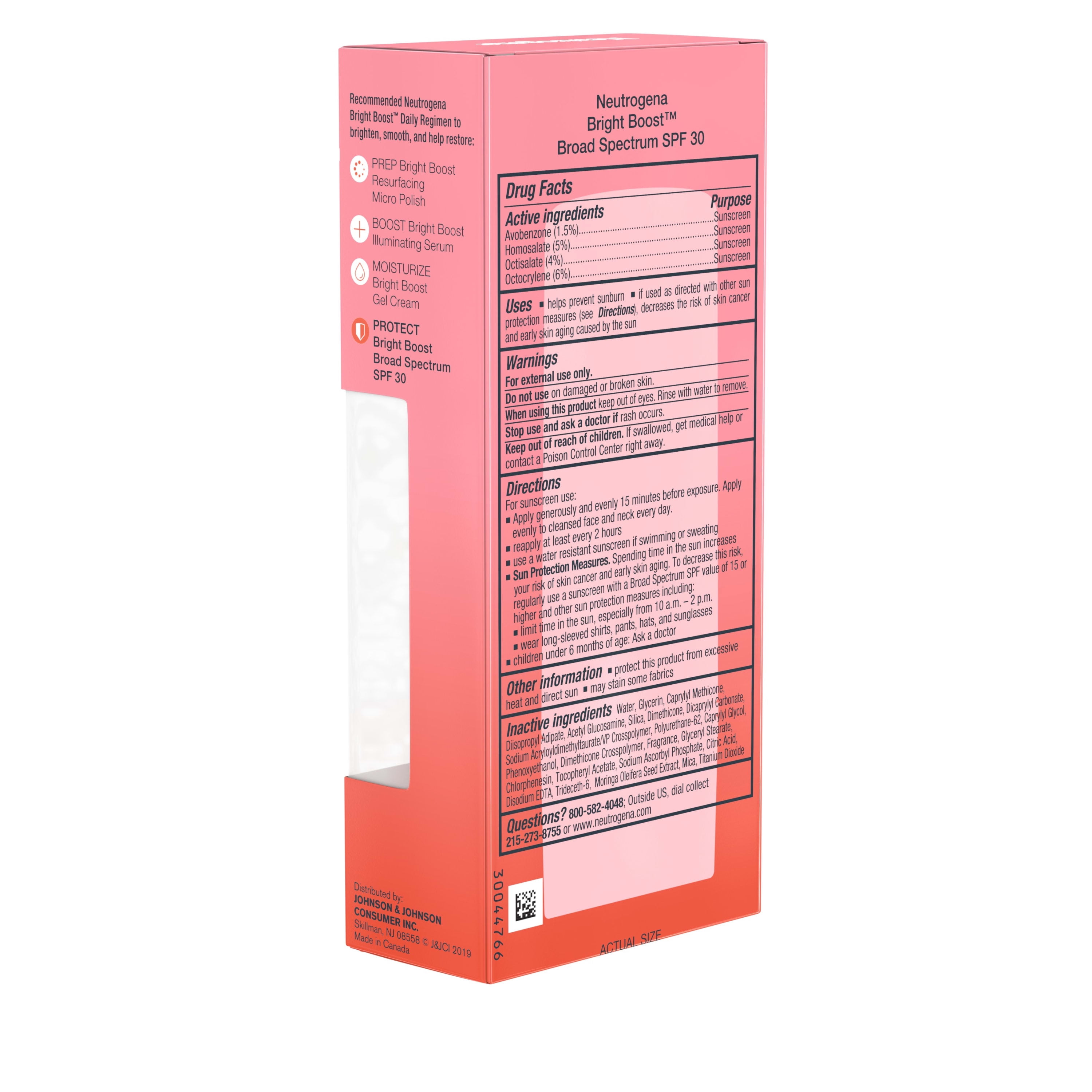 neutrogena bright boost moisturizer spf 30