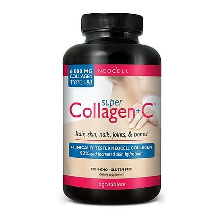 NeoCell Super Collagen + C Tablets, Type 1 and 3, 250