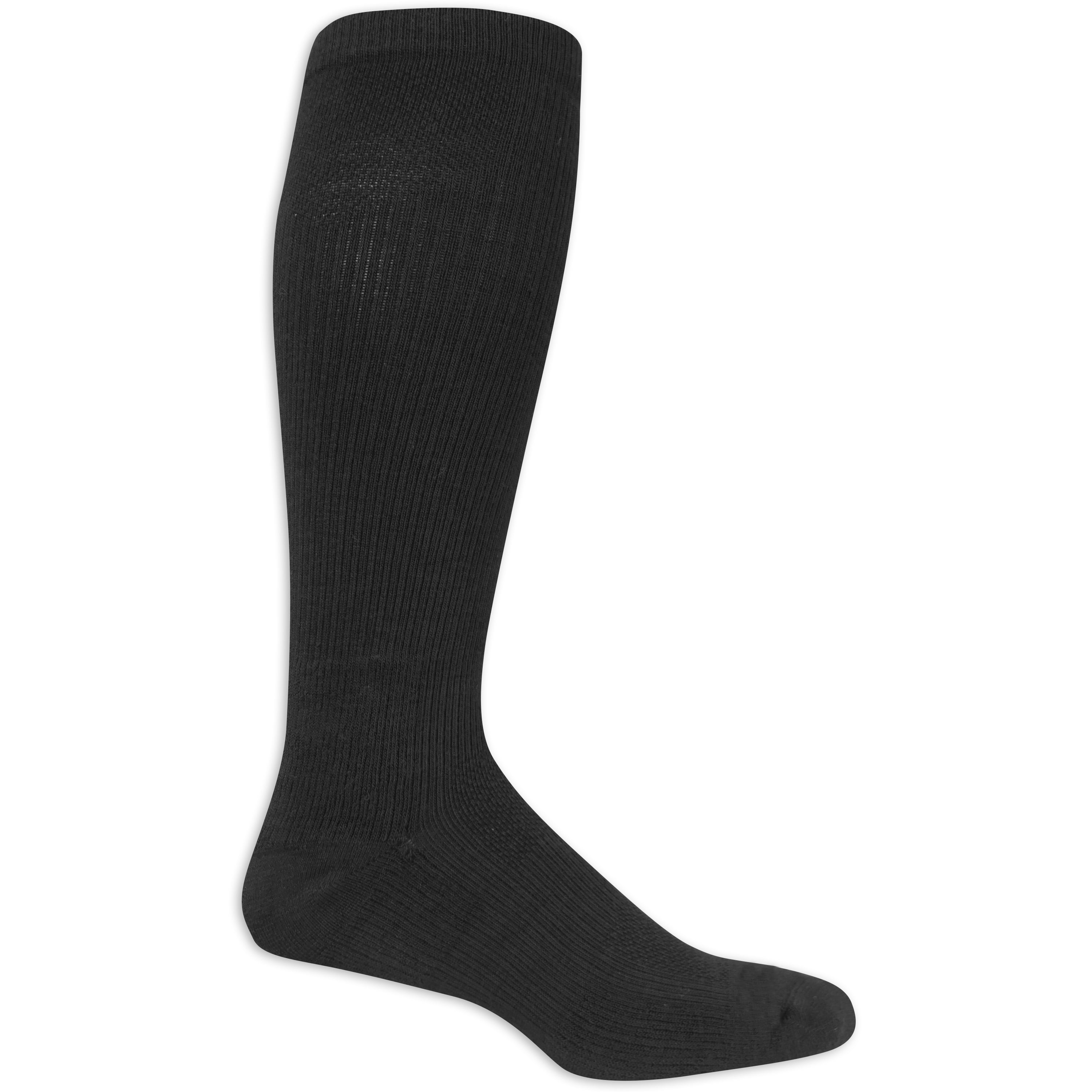 Graduated Compression Knee High Socks Anti-Fatigue 4 Pairs Big & Tall Men USA Made