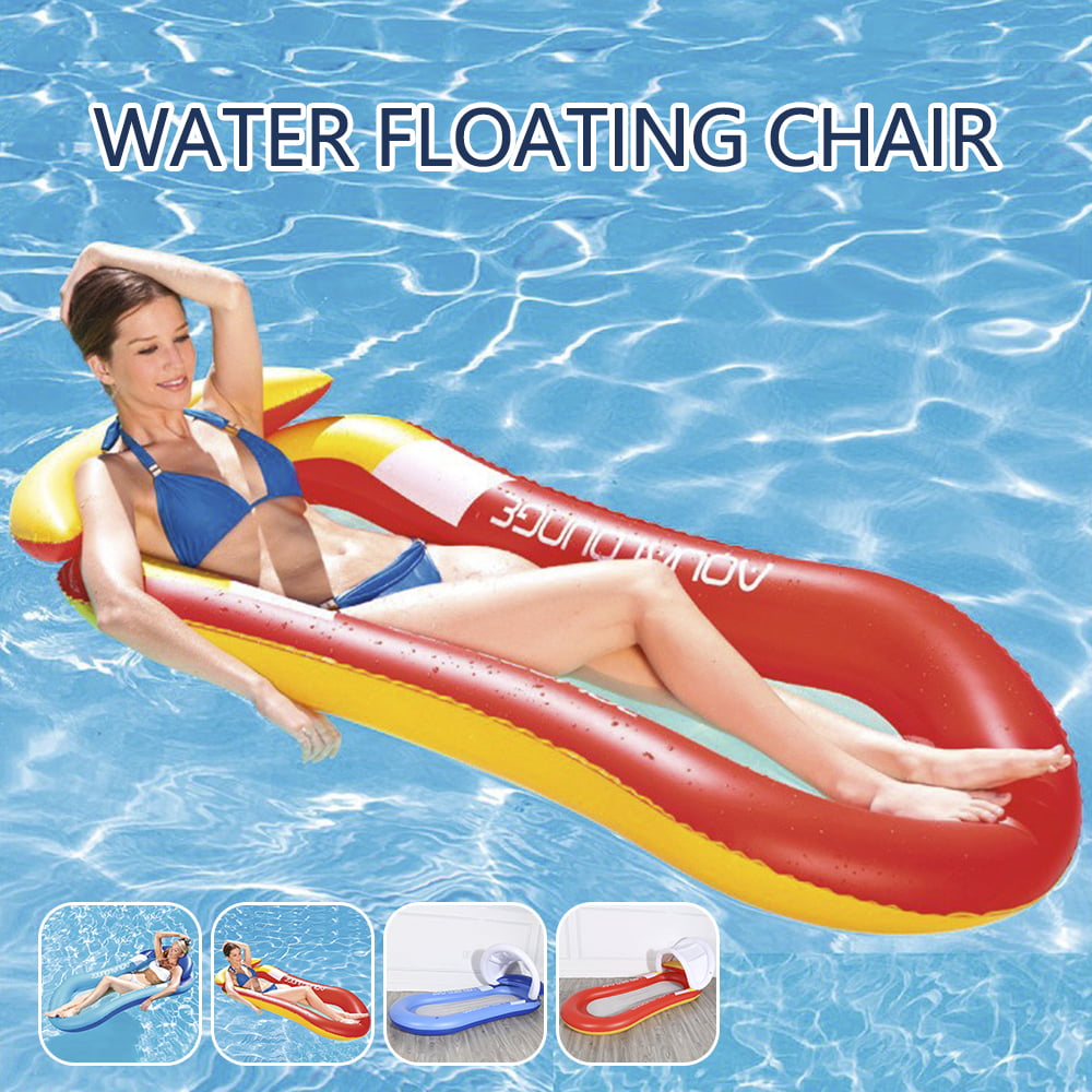 Water Hammock Mattress Swimming Pool Inflatable Mat Floating Chair Bed Rafts 