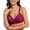 Wine, variant on Summer Women Bra,Women Plus Size Bras,Women's Valentine's Day Love Claw Hot Stainless Steel Ring Gathering Breathable Underwear Daily Bra