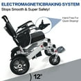 thumbnail image 6 of MERITLIFE Electric Wheelchair for Adults, 30 Miles Long Range, 500W Powerful Motor, All-Terrain Foldable Wheelchair, Portable and Compact with Dual Batteries, Airline Approved for Seniors and Travel, 6 of 12