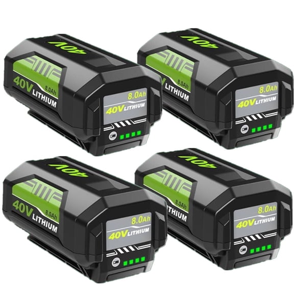 4Pack 40v 8.0Ah OP4026A Replacement for Ryobi 40V Battery Compatible with Ryobi 40 Volt Battery Lithium OP4015 OP4040 OP40201 OP4050A OP4015 OP40261 OP4030 OP40401 OP4060 Power Tools