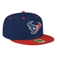 thumbnail image 3 of Men's New Era Navy/Red Houston Texans Flipside Two-Tone 59FIFTY Fitted Hat, 3 of 5