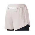 thumbnail image 6 of Mens 2 In 1 Running Shorts Quick Dry Athletic Shorts With Liner, Workout Shorts With Zip Pockets And Towel Loop Double-Layer Fitness Shorts To Prevent Exposure White S, 6 of 7