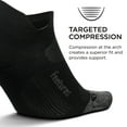 thumbnail image 2 of Feetures Elite Ultra Light Cushion Ankle Socks - Sport Sock with Targeted Compression - Black, XL (1 Pair), 2 of 6