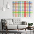 thumbnail image 4 of Plaid Grey Wall Tapestry 50"x60" Lightweight, Wrinkle-Resistant Hanging Blanket for Bedroom Living Room Decor, 4 of 6