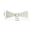 thumbnail image 5 of BalsaCircle 5 Spandex Chair Sashes Silver Round Buckle Party Ceremony Decorations Cheap, 5 of 7