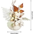 thumbnail image 2 of White Pumpkin Maple Tabletop Centerpiece Decor for Fall Thanksgiving Table Wood Sign Harvest Decoration with White Berry for Harvest 4*8inches, 2 of 8