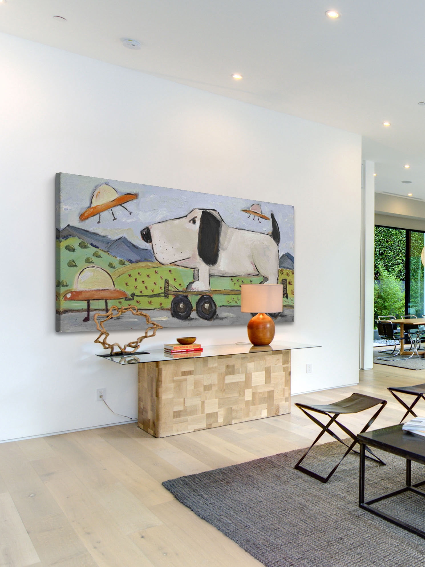 Marmont Hill Inc Marmont Hill - The Abduction by Tori Campisi Painting Print on Canvas - Multi-color