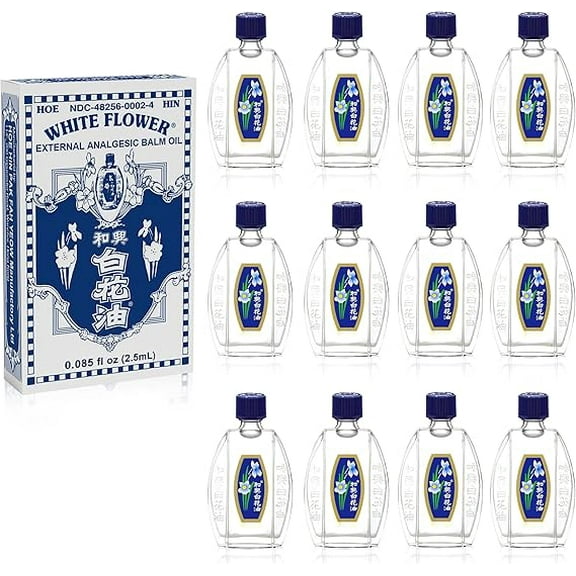 Hoe Hin White Flower Analgesic Balm 2.5 ml (12 Pack)
