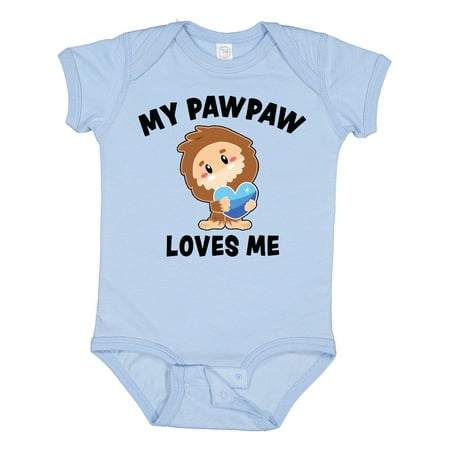 

Inktastic Cute Bigfoot My Pawpaw Loves Me Gift Baby Boy Bodysuit