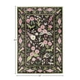 thumbnail image 3 of Rugs America Hanna VA30A Gardenia Pink Onyx Floral Transitional Black Area Rug, 5'x7', 3 of 7