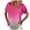 Pink, variant on Vedolay Shirt Women's Puff Sleeve Tops Lace Casual Loose Summer Blouses T Shirt,Green 3XL