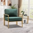 thumbnail image 3 of Andeworld Accent Chairs, Living Room Chairs Linen Arm Chair Accent Chairs for Living Room Green, 3 of 5