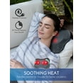 thumbnail image 5 of Zyllion Shiatsu Back & Neck Massager 3D Kneading Massage Pillow with Heat for Muscle Pain, Slate, 5 of 10