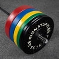 thumbnail image 6 of Signature Fitness 2 In. Olympic Bumper Plate Weight Plates with Steel Hub - 100% Virgin Rubber, 6 of 6