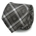 thumbnail image 1 of Mickey and Friends Charcoal Plaid Men's Tie, 1 of 3