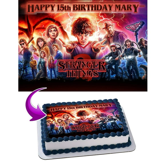 Stranger Things Cake Topper