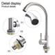 thumbnail image 3 of Kitchen Faucet Stainless Steel Water Tap Rotation Single Lever Bathroom Sink Cold Water Faucet Countertop Washbasin Tap, 3 of 8