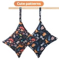 thumbnail image 5 of eaxin 2 bolsas de tela para pañales húmedos y secos, impermeables, reutilizables con dos bolsillos con cremallera, viajes, playa, piscina, guardería, artículos sucios para bebés, yoga, gimnasio, bolsa, 5 of 5