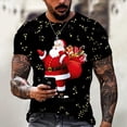 thumbnail image 1 of Camisas navideñas con estampado 3d de vacaciones para hombre, camisetas con cuello redondo, ropa de manga corta de verano para hombre, camisetas informales de gran tamaño para hombre, Top 2023, 1 of 4