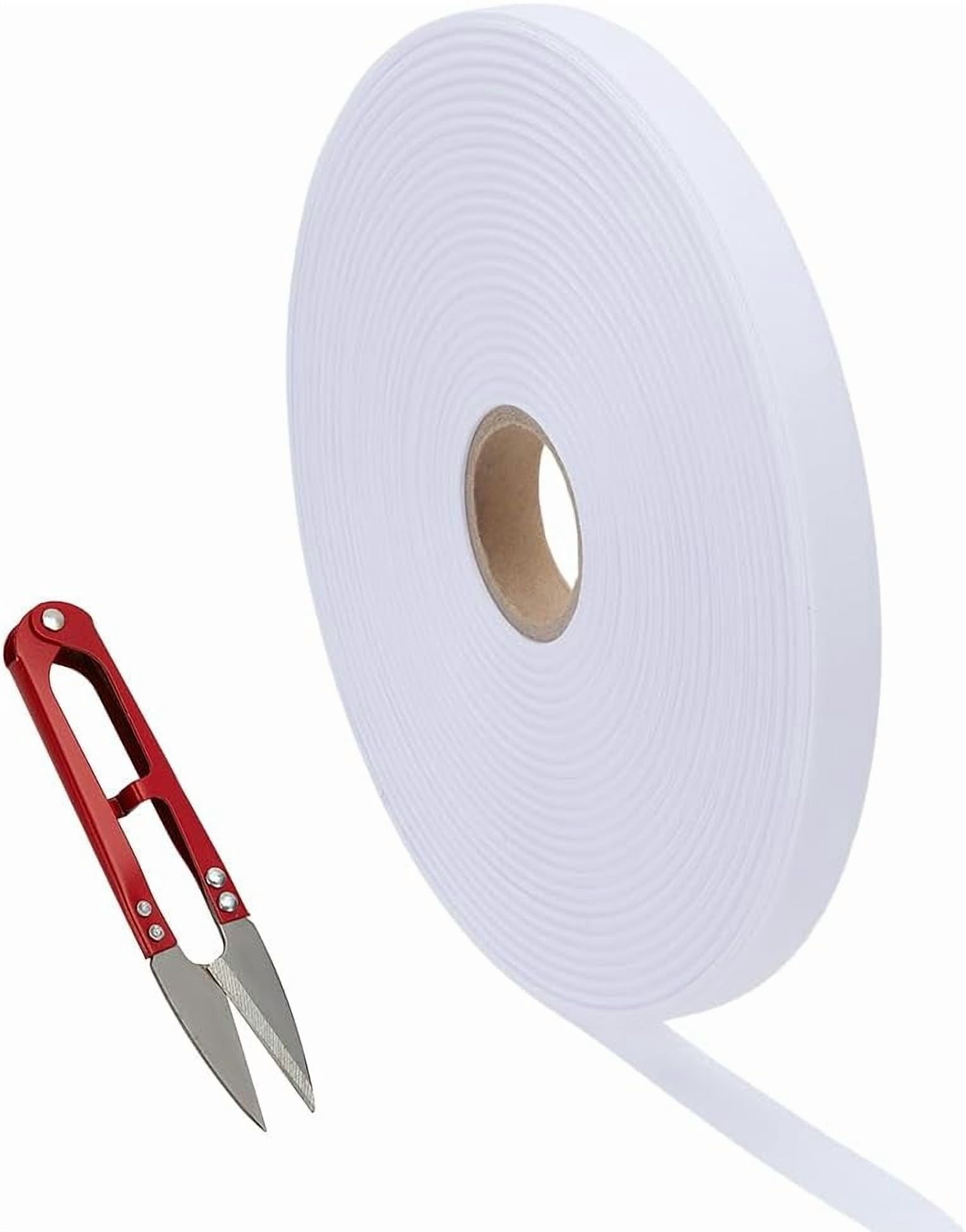 1 Pc Polyester Ribbons Blank Ribbon for Heat Transfer Print Wrapping Bow Crafts Decoration with Tarnish Resistant Stainless-Steel Scissors Old Lace 5/8 inch(15mm) about 109.36 Yards(100m)/Set