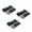 Black, variant on IH Scout 1961-1980 Airplane 2 Point Red Lap Bench Seat Belt Kit - 3 Belts