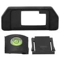 thumbnail image 3 of Viewfinder Eyecup Cold Shoe Cover Level Sets, Camera Viewfinder Eye Cup Set Scratch Resistant  For EM10 For EM5, 3 of 8