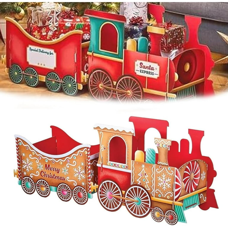 Christmas Train for Presents, Santa Express Train Gift Box, Santa