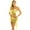 Gold, variant on Women's Belly Dance Costume Shiny Sequin Bra Tassel Top with Hip Scarf Wrap Skirts Rose One Size