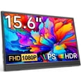 thumbnail image 1 of Monitor portátil KQC de 15.6" FHD IPS, USB-C y HDMI, HDR, 1 of 8