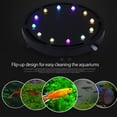 thumbnail image 3 of Aquarium 12 Multicolor RGB LED Aquarium Underwater Bubble Underwater Light Night Sea / Multicolor LED Aquarium Air Stone Disc, Round Fish Tank Bubbler with Automatic Color Change, 3 of 5