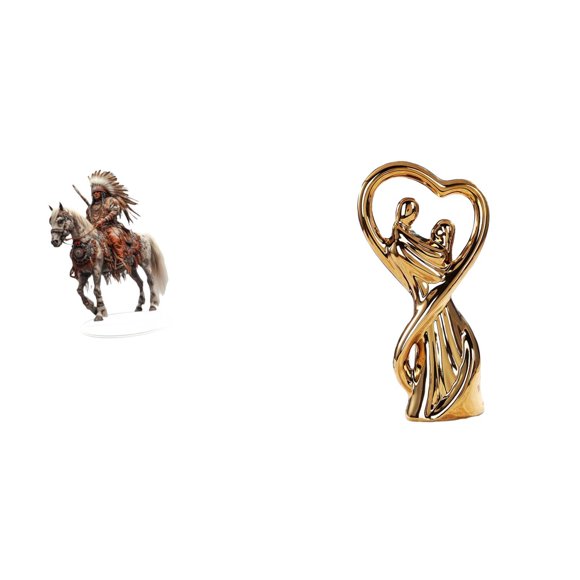 Figura De Pareja De Caballeros De Acrílico, Adorno Para Centro De Mesa, Colección 2D, Decoración Del Hogar, Regalo Impermeable, Escultura De Escritorio Con Base Para Aniversario, Novia,