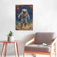 thumbnail image 6 of 16x24 inch Oil Paintings On Canvas Wall Art Outer Space Astronauts,Home Living Room,Studio,Man Cave,Garage Decorative Painting,Enthusiast Outer Space Astronauts Art Canvas Poster Prints Gift, 6 of 6