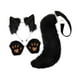 thumbnail image 5 of Orejas y cola de zorro para cosplay para mujeres y niñas, accesorios de cosplay, disfraz de Halloween de peluche negro, 5 of 9