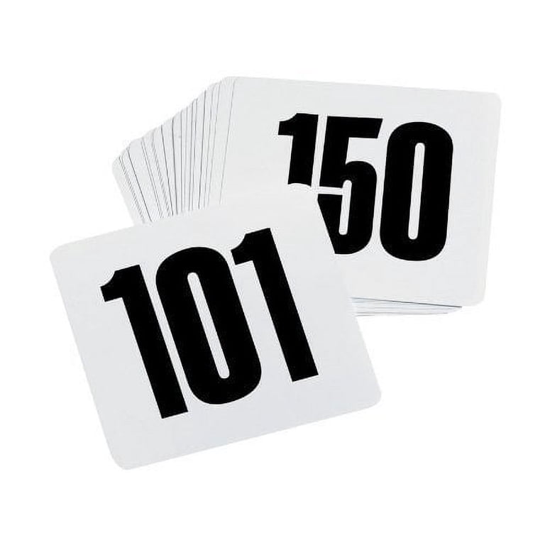 Royal Industries Number 101-150 Plastic Number Card Set  display picture 1
