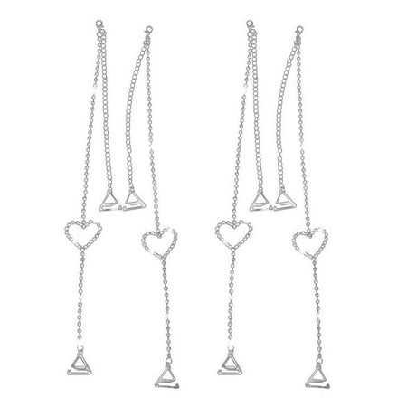 

Heart Rhinestone Bra Straps 2 Pair