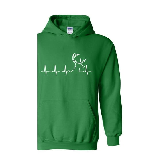 Mens Plus Sweatshirts and Hoodies - Deer Heartbeat
