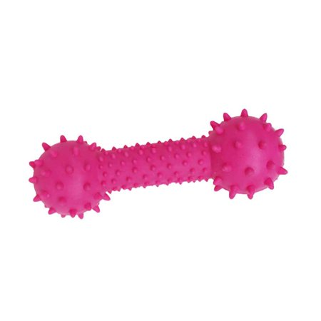 Pet Dog Puppy Cat Rubber Sound Barbell Grinding Teeth Dental Healthy Teething Gums Chew Toys (Best Chew Toys For Dogs Teeth)