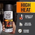 thumbnail image 2 of Black, Rust-Oleum Automotive High Heat Protective Enamel Flat Spray Paint-248903, 12 oz, 2 of 6