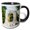 Black/White, variant on 3drose, Austria, Vienna, Stadtpark, Johann Strauss - Eu03 Jen0155 - Jim Engelbrecht, 11oz Two-tone Yellow Mug