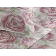 thumbnail image 3 of Ambesonne Floral Quilted Bedspread Set 3 Pcs, Flourishing Peony Flowers, Twin, Pastel Pink and Pale Green, 3 of 4