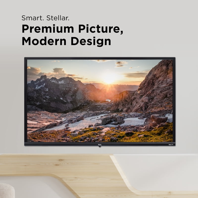 TCL 32” Class S3 (32S331) 720p HD LED Smart TV with Roku TV display and camera view