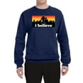 thumbnail image 2 of Wild Bobby I Believe Funny Retro Bigfoot Sasquatch Conspiracy Outdoor Hiking - Pop Culture Unisex Crewneck Sweatshirt, 2 of 6
