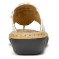 thumbnail image 3 of Cliffs by White Mountain Womens Carnation Faux Leather Slide On Thong Sandals, 3 of 3