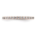 thumbnail image 3 of 14k Rose Gold Polished Size 5 U-Shared Prong 1/2 carat Diamond Complete Eternity Band, 3 of 5